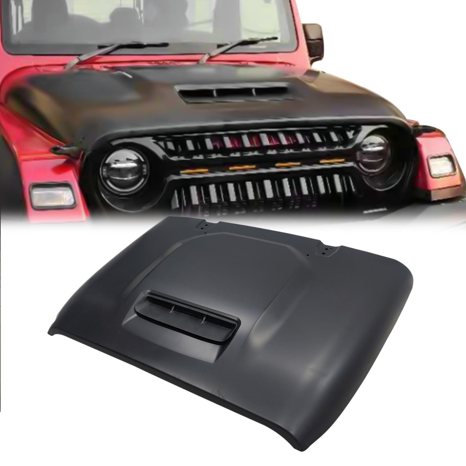 Mahindra Thar / Thar Roxx Wrangler style Hood