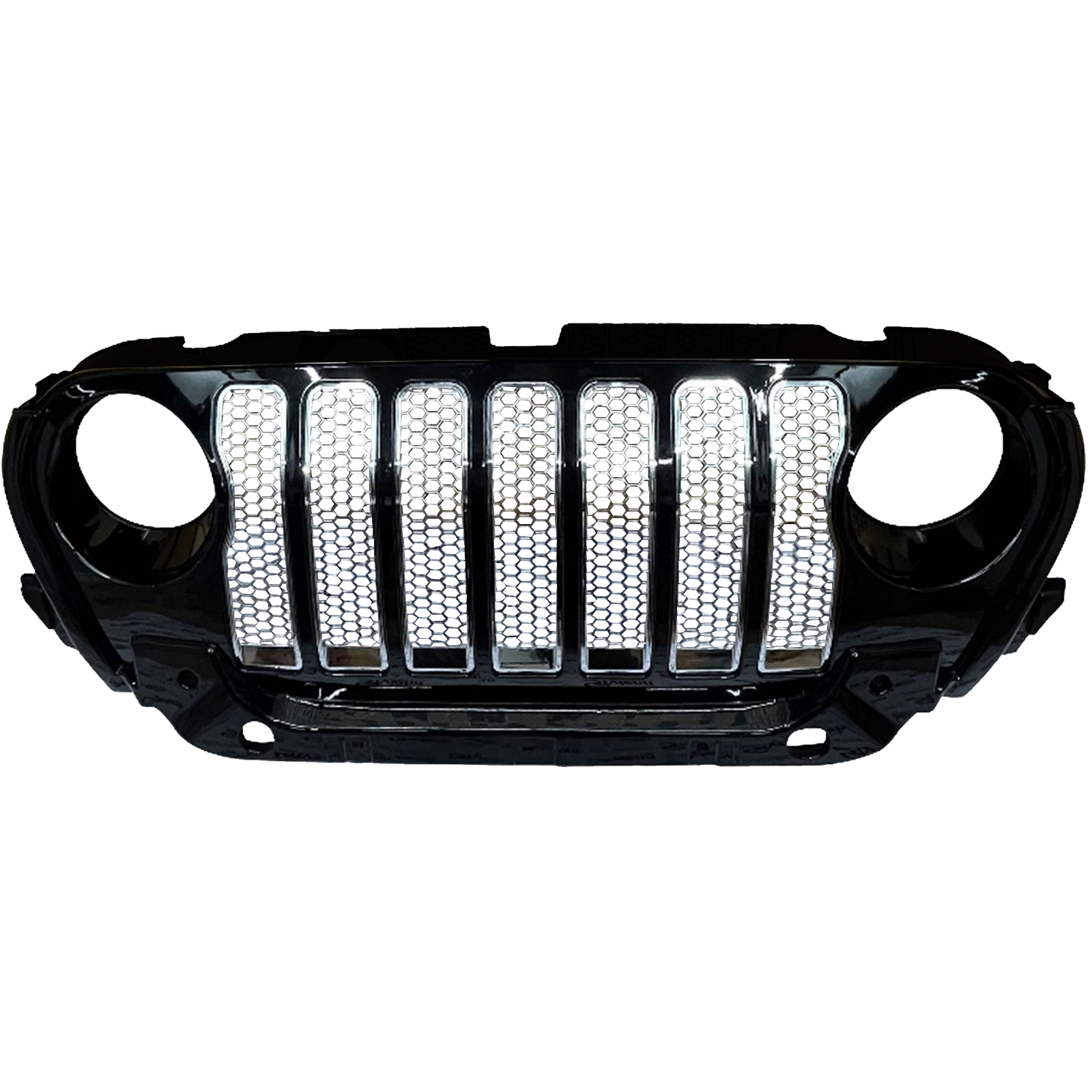 Thar 7 Slot Black Wrangler Style ABS Front Grill